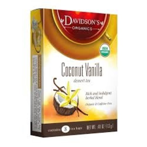Davidsons Davidsons Coconut Vanilla Tea 8 ct Davidsons Davidsons Coconut Vanilla Tea 8 ct