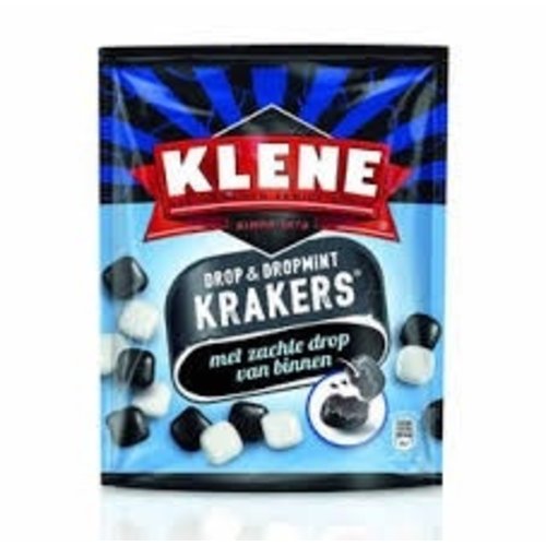 Klene Klene Licorice & Mint Krakers 210g bag Klene Klene Licorice & Mint Krakers 210g bag