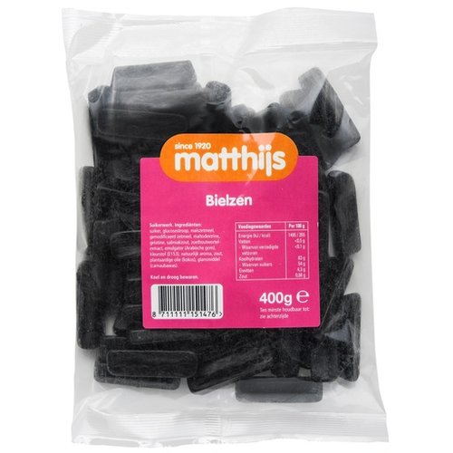 Matthijs Matthijs Bielzen Licorice 400g Matthijs Matthijs Bielzen Licorice 400g