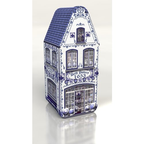 Delft Blue House Tin Delft Blue House Tin