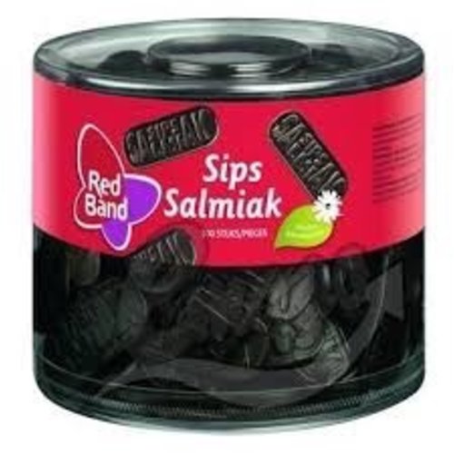 Red Band Red Band Salmiak Licorice Sips Tub 150 count Red Band Red Band Salmiak Licorice Sips Tub 150 count