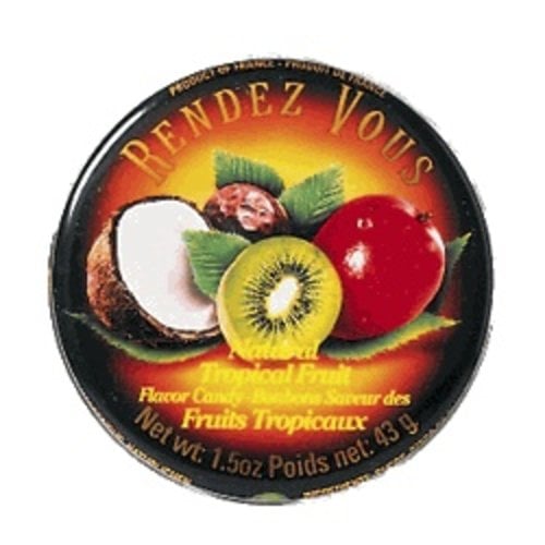 Rendez Vous Rendez Vous Tropical Fruit Candy 1.5 Oz Tin Rendez Vous Rendez Vous Tropical Fruit Candy 1.5 Oz Tin