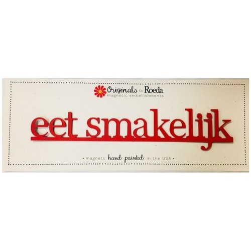 Roeda Studio Eet Smakelijk Magnet red - 9 x 1.9 inches Roeda Studio Eet Smakelijk Magnet red - 9 x 1.9 inches