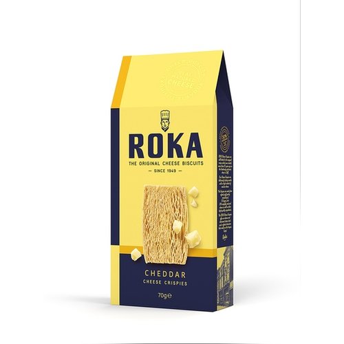 Roka Roka Cheddar Cheese Crispies 2.4 Oz Box Roka Roka Cheddar Cheese Crispies 2.4 Oz Box