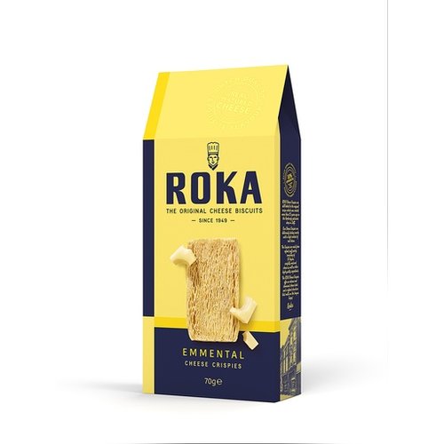 Roka Roka Emmental Cheese Crispies 2.4 Oz Box Roka Roka Emmental Cheese Crispies 2.4 Oz Box