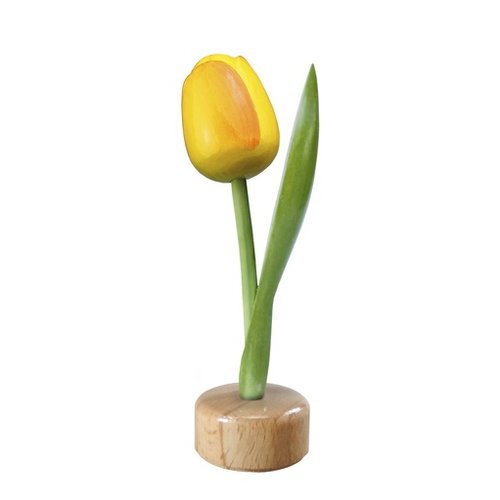 Tulip on Pedestal Yellow/Orange 8 inch Tulip on Pedestal Yellow/Orange 8 inch