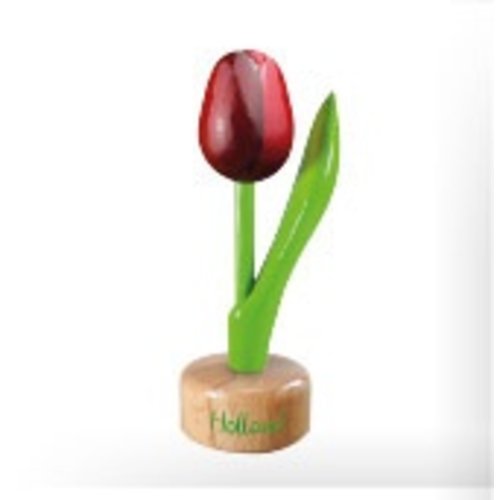Tulip on Pedestal Red/Augergine 8 inch Tulip on Pedestal Red/Augergine 8 inch