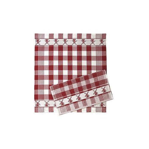 Twenstse Tea Towel Mill Red 25x23 inch Twenstse Tea Towel Mill Red 25x23 inch