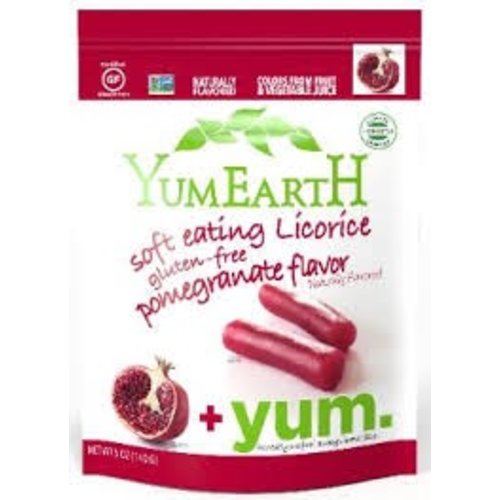 Yummy Earth Yummy Earth Pomegranate flavor Licorice 5 oz bag Yummy Earth Yummy Earth Pomegranate flavor Licorice 5 oz bag