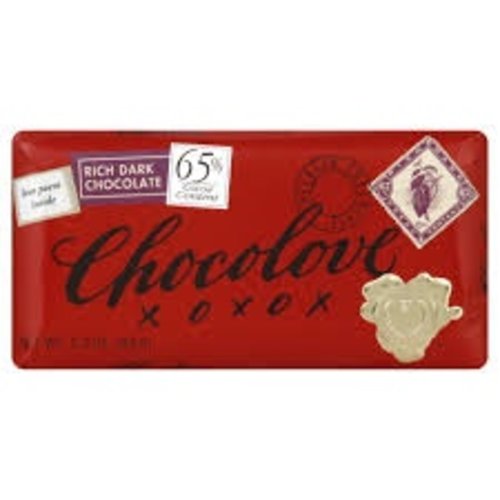 Chocolove Chocolove Rich Dark Choc Bar 65% Chocolove Chocolove Rich Dark Choc Bar 65%