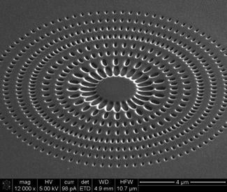 Nano-machining with the FIB200