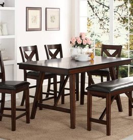 crownmark vernon dining table w 6 chairs great transitional farmhouse table in counter height - Farmhouse Counter Height Table crownmark vernon dining table w 6 chairs great transitional farmhouse table in counter height - Farmhouse Counter Height Table