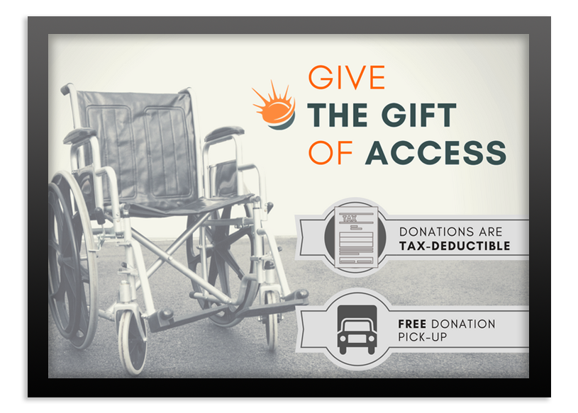 Give the Gift Of Access | Free Donation Pickup | Tax Receipt Provided | Refurbished Wheelchair in Image