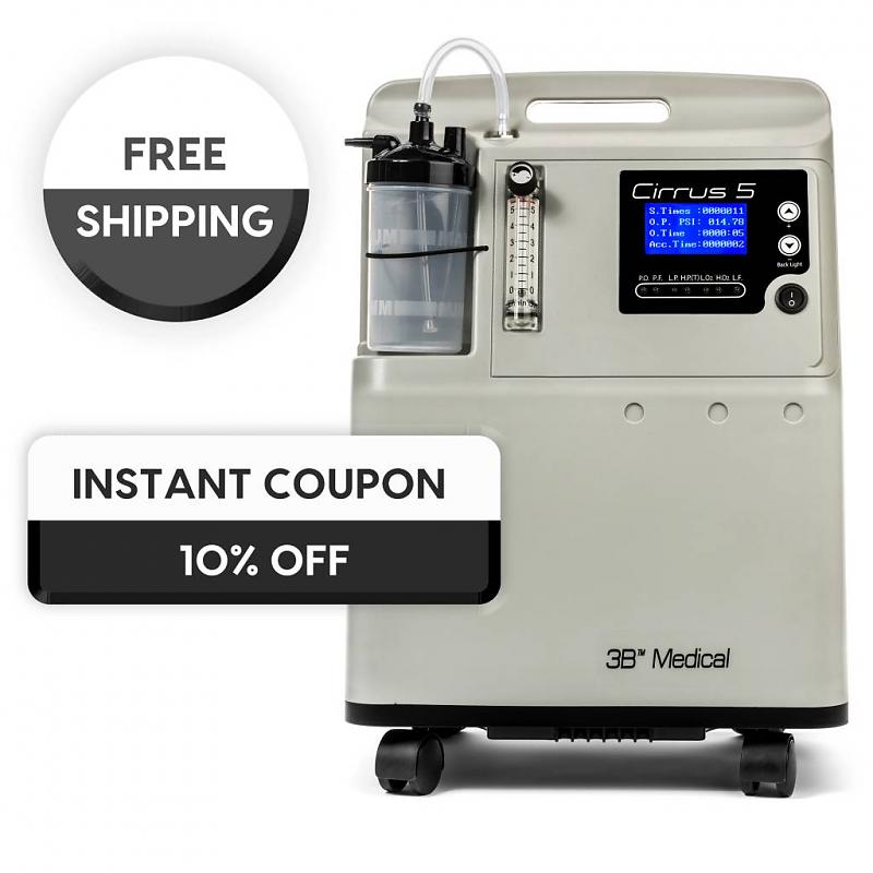 Cirrus 5 Stationary Oxygen Concentrator | Free Shipping | 10% Off Instant Coupon