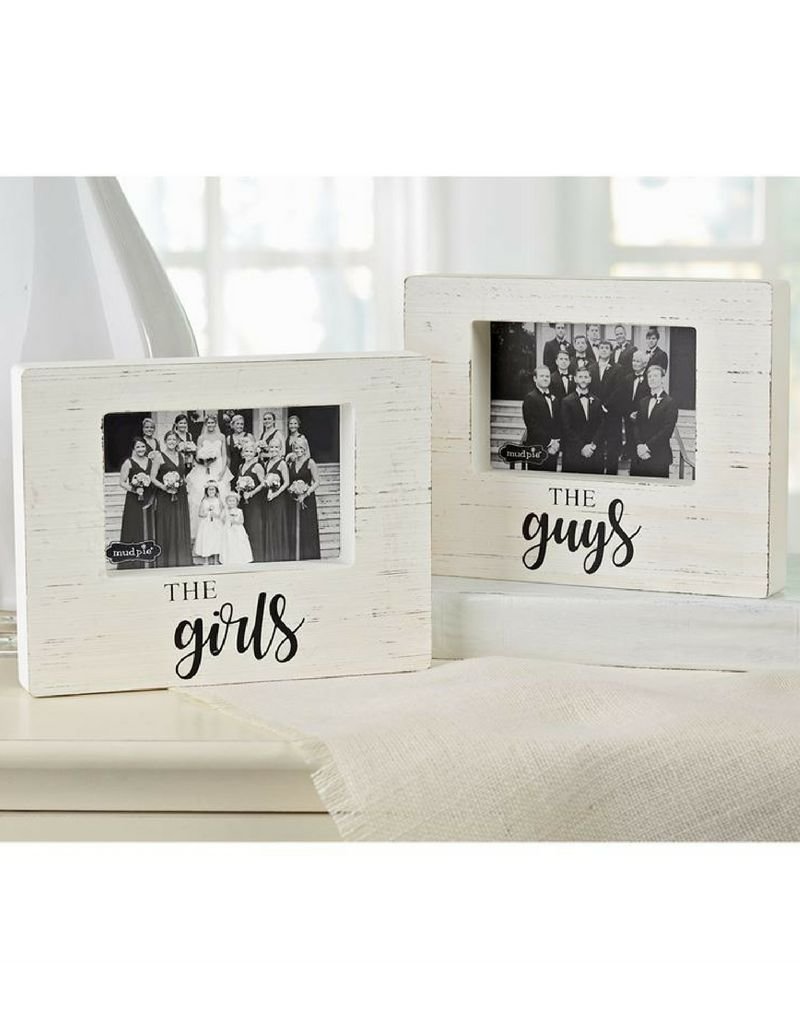 The Girls Wooden Block Picture Frame Vintage 615 Living615 The Girls Wooden Block Picture Frame