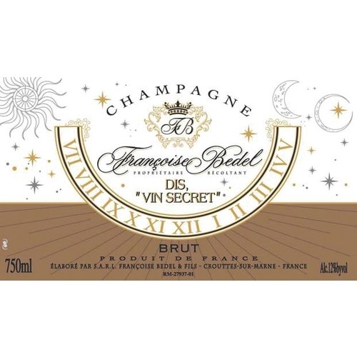 Sparkling FRANCOISE BEDEL EXTRA BRUT 'DIS VIN SECRET' CHAMPAGNE NV Sparkling FRANCOISE BEDEL EXTRA BRUT 'DIS VIN SECRET' CHAMPAGNE NV