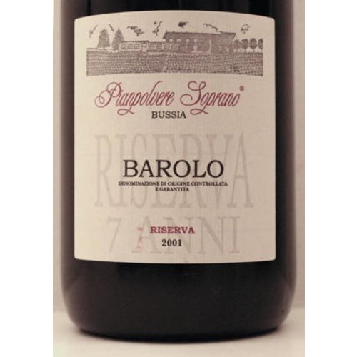 Wine PIANPOLVERE 'SOPRANO BUSSIA' BAROLO RISERVA 2001 Wine PIANPOLVERE 'SOPRANO BUSSIA' BAROLO RISERVA 2001