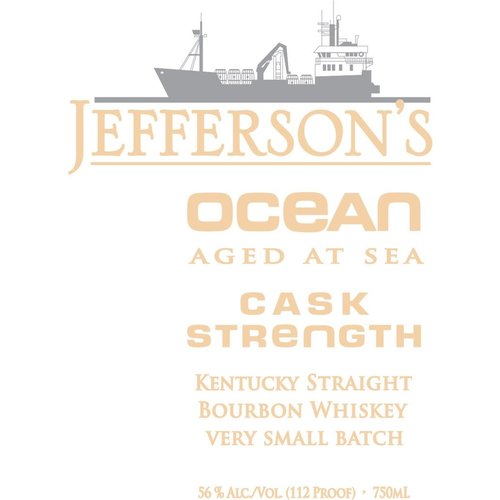 Spirits JEFFERSON'S OCEAN 'AGED AT SEA' VSB CASK STRENGTH BOURBON Spirits JEFFERSON'S OCEAN 'AGED AT SEA' VSB CASK STRENGTH BOURBON