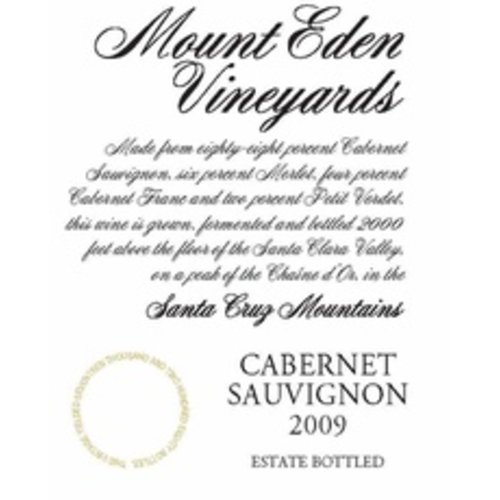 Wine MOUNT EDEN CABERNET SAUVIGNON ESTATE 2013 Wine MOUNT EDEN CABERNET SAUVIGNON ESTATE 2013
