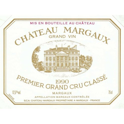 Wine CH MARGAUX 1990 Wine CH MARGAUX 1990