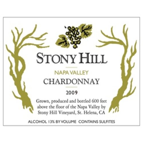 Wine STONY HILL CHARDONNAY 2009 Wine STONY HILL CHARDONNAY 2009