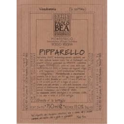 Wine PAOLO BEA ROSSO RISERVA 'VIGNA PIPPARELLO' 2011 Wine PAOLO BEA ROSSO RISERVA 'VIGNA PIPPARELLO' 2011