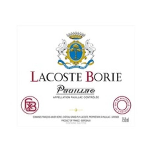 Wine CH LACOSTE-BORIE PAUILLAC 2015 Wine CH LACOSTE-BORIE PAUILLAC 2015