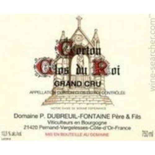 Wine DUBREUIL-FONTAINE CORTON-CLOS DU ROI GRAND CRU 2005 Wine DUBREUIL-FONTAINE CORTON-CLOS DU ROI GRAND CRU 2005