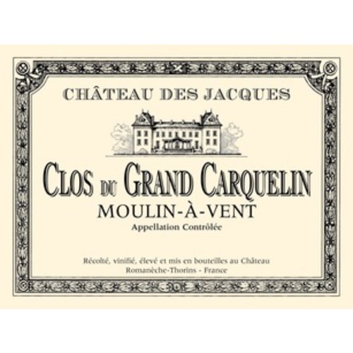 Wine CHATEAU DES JACQUES ‘CLOS DU GRAND CARQUELIN’ MOULIN-A-VENT 2015 3L Wine CHATEAU DES JACQUES ‘CLOS DU GRAND CARQUELIN’ MOULIN-A-VENT 2015 3L