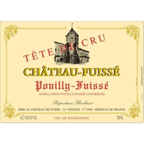 Wine CHATEAU FUISSE POUILLY-FUISSE TETE-DE-CRU 2015 Wine CHATEAU FUISSE POUILLY-FUISSE TETE-DE-CRU 2015