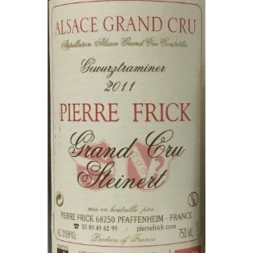 Wine PIERRE FRICK GEWURZTRAMINER GRAND CRU STEINERT 2011 Wine PIERRE FRICK GEWURZTRAMINER GRAND CRU STEINERT 2011