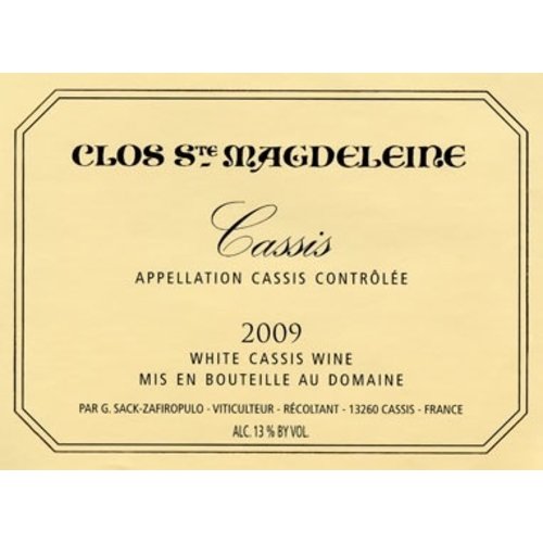Wine CLOS STE MAGDELEINE CASSIS BLANC 2015 Wine CLOS STE MAGDELEINE CASSIS BLANC 2015