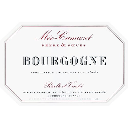 Wine MEO CAMUZET BOURGOGNE ROUGE 2016 Wine MEO CAMUZET BOURGOGNE ROUGE 2016