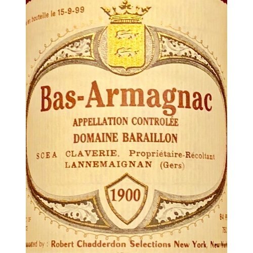 Spirits DOMAINE BARAILLON BAS ARMAGNAC 1900 Spirits DOMAINE BARAILLON BAS ARMAGNAC 1900