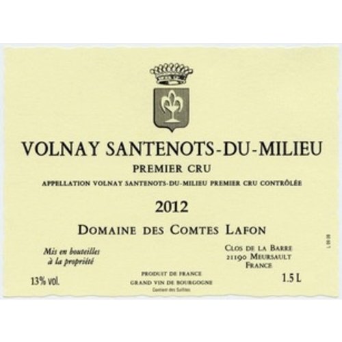 Wine COMTES LAFON VOLNAY-SANTENOTS DU MILIEU 1ER CRU 2013 Wine COMTES LAFON VOLNAY-SANTENOTS DU MILIEU 1ER CRU 2013