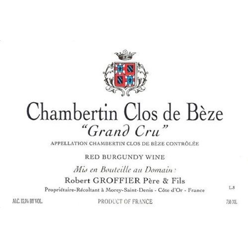 Wine ROBERT GROFFIER CHAMBERTIN-CLOS DE BEZE GRAND CRU 2011 Wine ROBERT GROFFIER CHAMBERTIN-CLOS DE BEZE GRAND CRU 2011