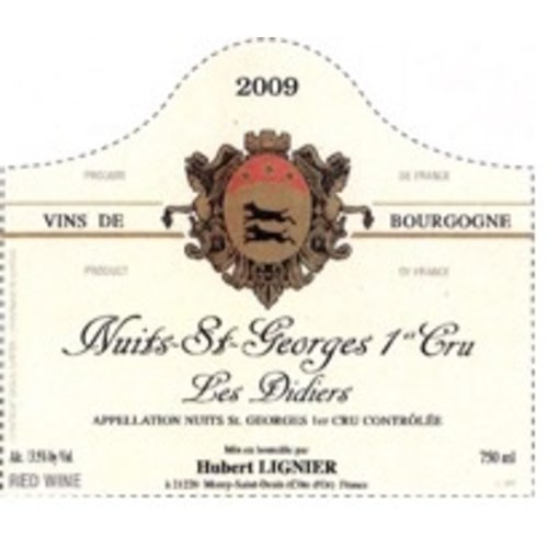 Wine HUBERT LIGNIER NUITS SAINT GEORGES 'LES DIDIERS' 1ER CRU 2010 1.5L Wine HUBERT LIGNIER NUITS SAINT GEORGES 'LES DIDIERS' 1ER CRU 2010 1.5L