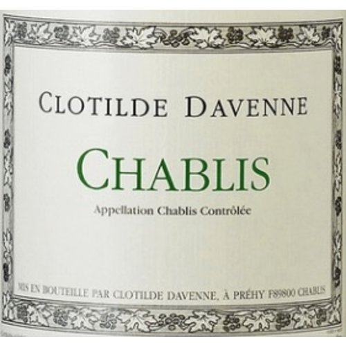 Wine CLOTILDE DAVENNE CHABLIS 2016 Wine CLOTILDE DAVENNE CHABLIS 2016