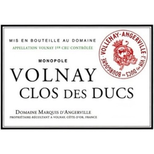 Wine MARQUIS D'ANGERVILLE VOLNAY 'CLOS DES DUCS' 1ER CRU 2013 Wine MARQUIS D'ANGERVILLE VOLNAY 'CLOS DES DUCS' 1ER CRU 2013