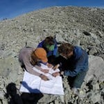 Rocky Landscape with Group Examining Map