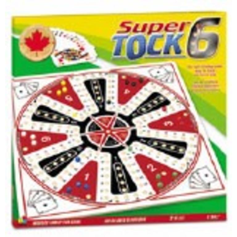 BJ Toys Super Tock 6 Player Wooden Board Game Boardgames.ca